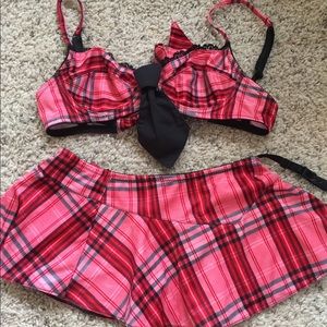 Sexy school girl Halloween outfit size S